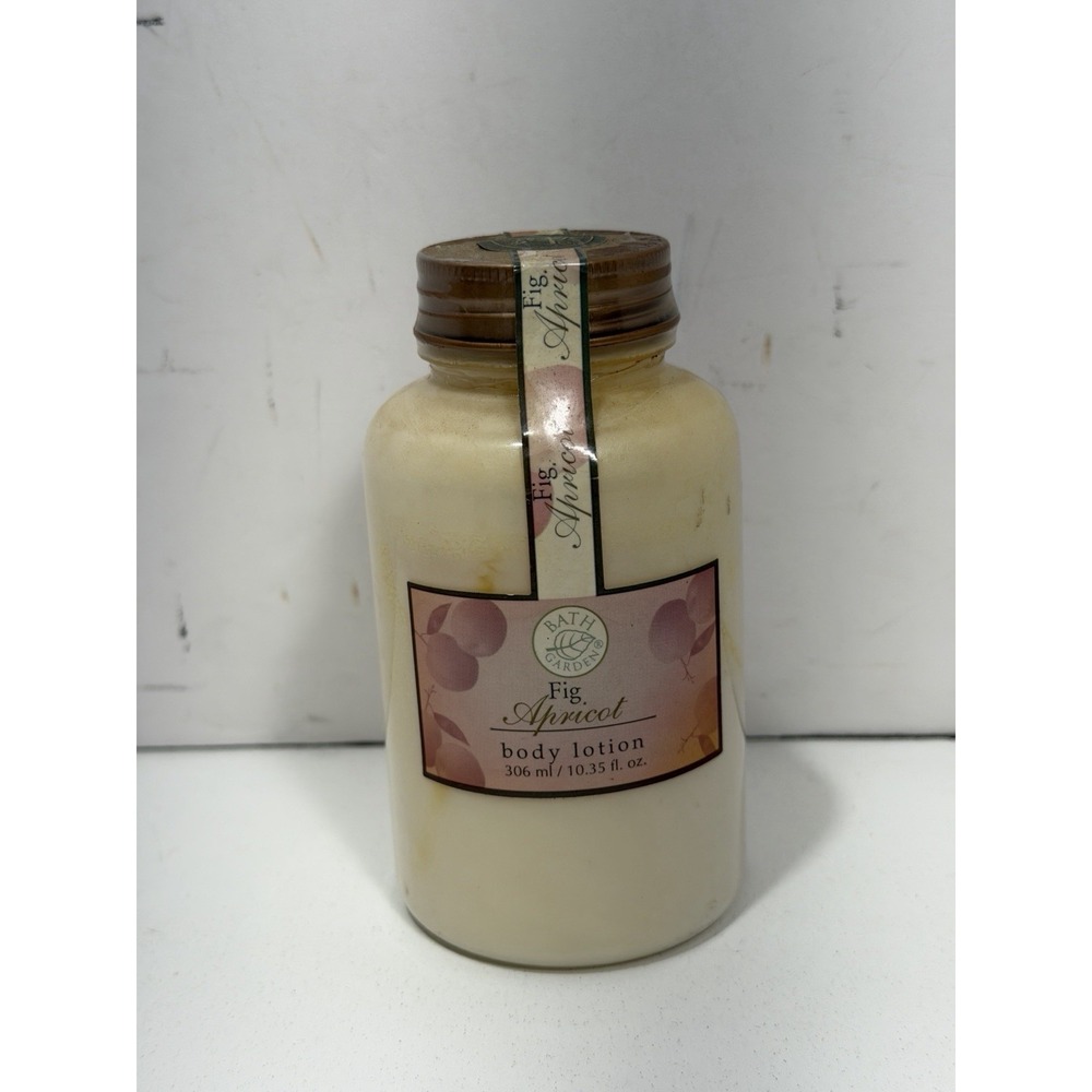 Bath Garden Fig Apricot Body Lotion Discontinued Vintage NEW
